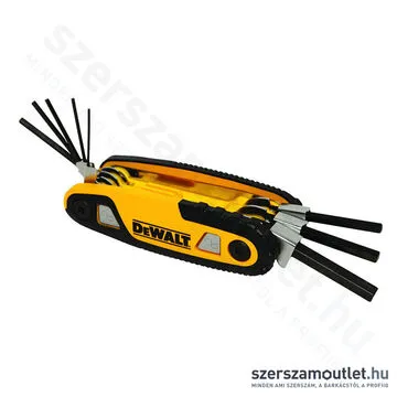 DEWALT Összecsukható imbuszkulcs zsebkészlet 1,5-8mm (DWHT0-70263)