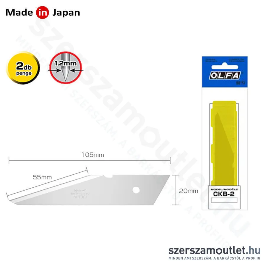 OLFA CKB-2 Ipari penge [2db] (CKB-2)