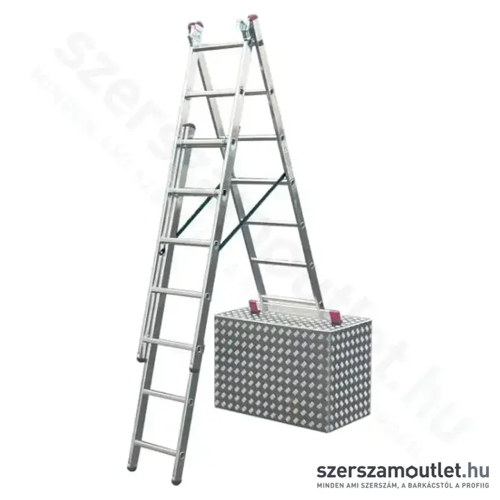 KRAUSE CORDA Sokcélú létra lépcsőfunkcióval 3x7 fokos (013378)