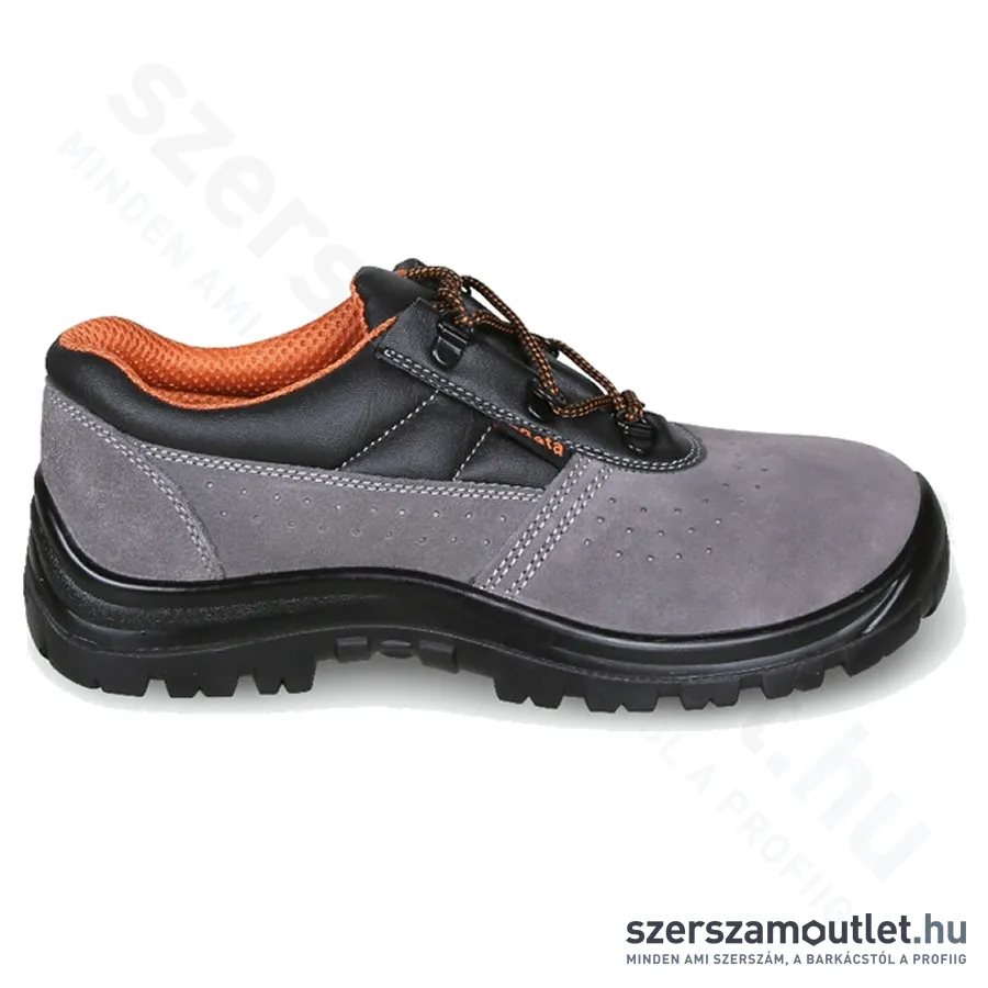 BETA 7246 Basic perforált hasított bőr cipő (Szürke) (0724612)