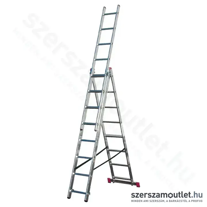 KRAUSE CORDA Sokcélú létra lépcsőfunkcióval 3x8 fokos (013385)