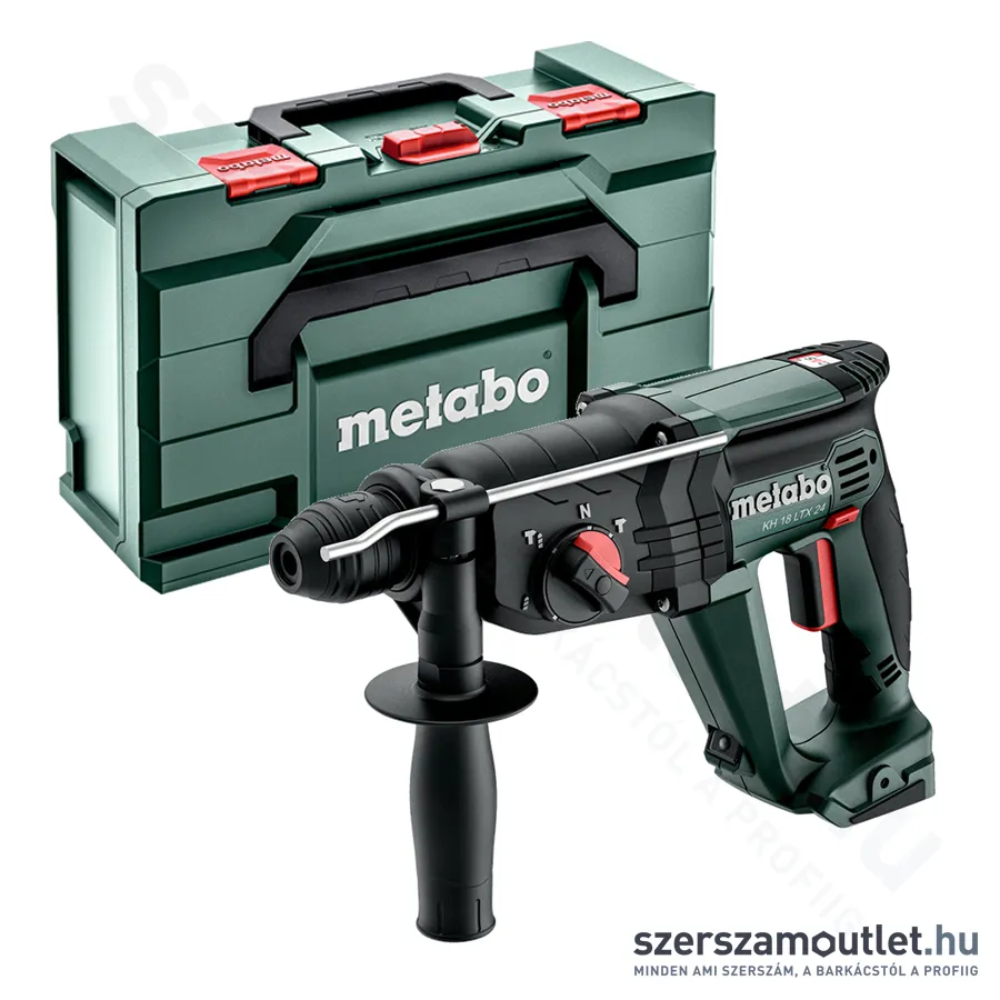 METABO KH 18 LTX 24 Akkus kombikalapács, lágyindítás 18V + metaBOX 165L (akku és töltő nélkül)