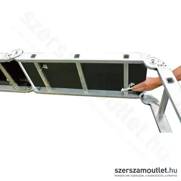 KRAUSE MONTO + STABILO Csuklós létra dobogó készlet 151x30cm (122261)