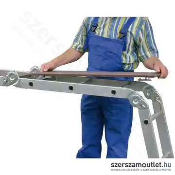 KRAUSE MONTO + STABILO Csuklós létra dobogó készlet 151x30cm (122261)