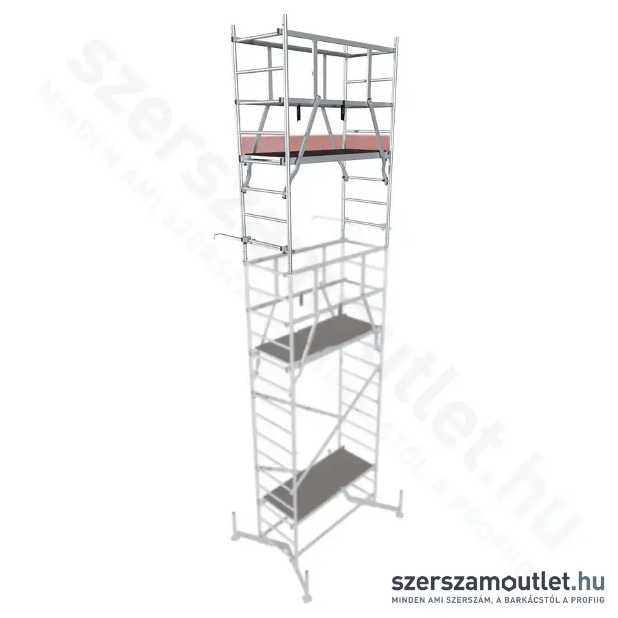 KRAUSE CLIMTEC Alumínium munkaállvány, 2. magasítás 7,0m (710147)