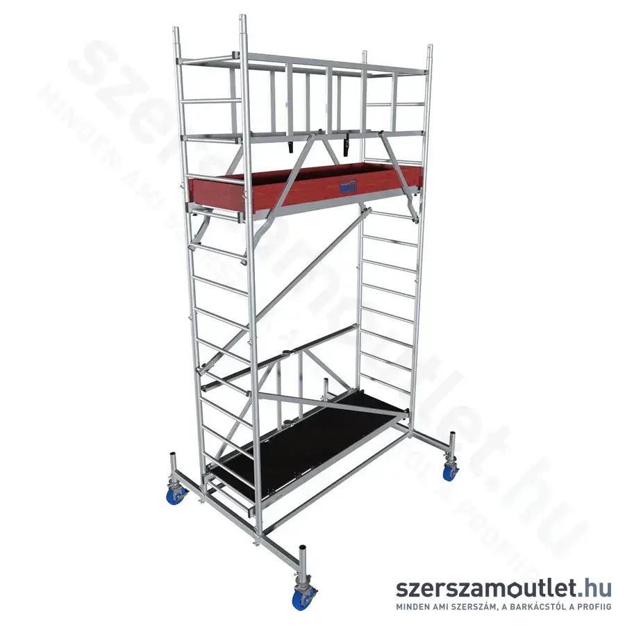 KRAUSE PROTEC XS Összecsukható alumínium gurulóállvány 4,8m (942128)