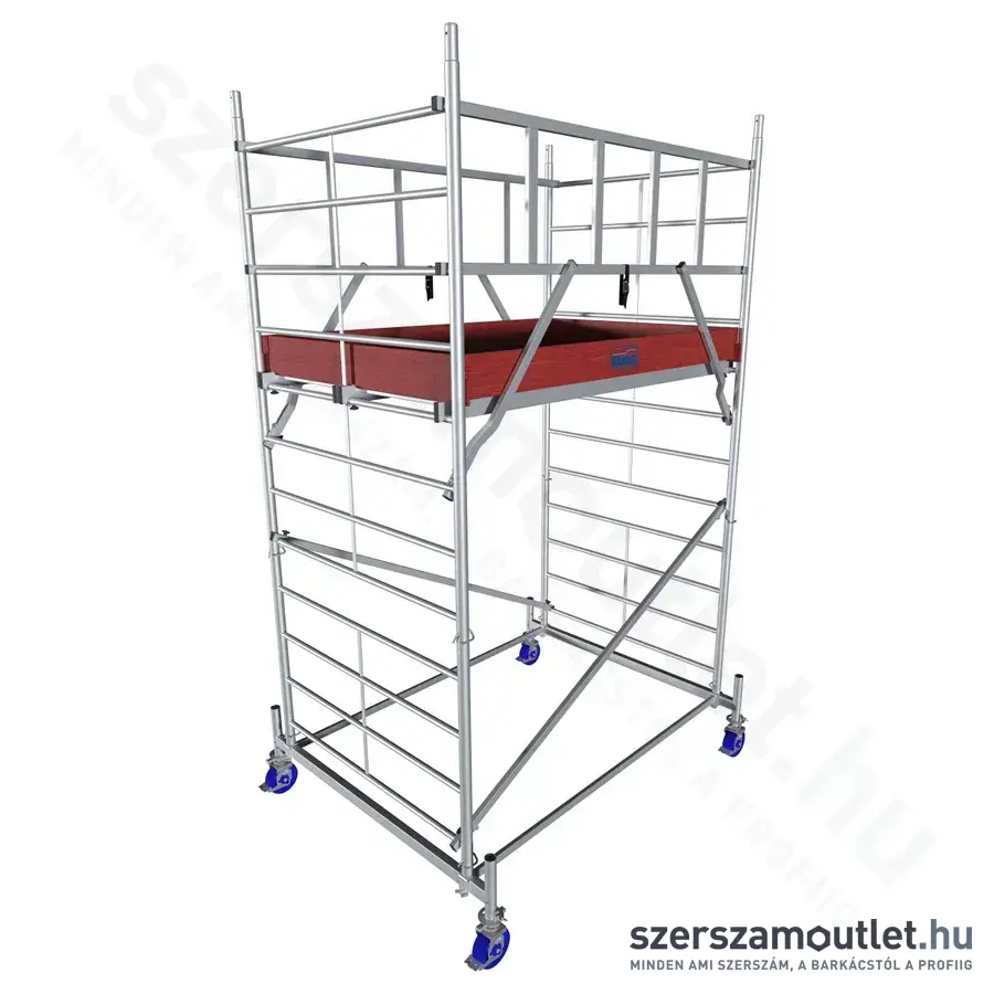 KRAUSE PROTEC XXL Alumínium gurulóállvány (széles kivitel) 4,3m (945112)
