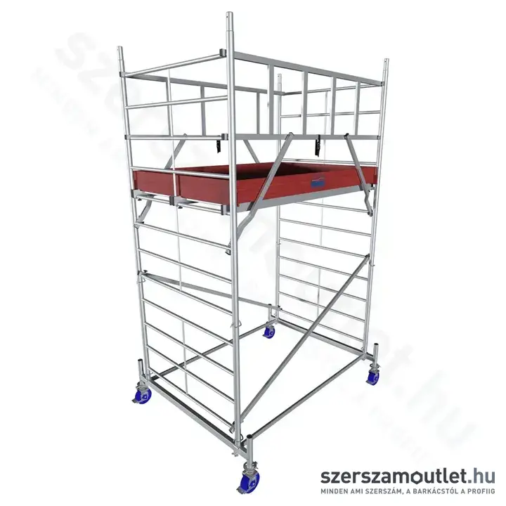 KRAUSE PROTEC XXL Alumínium gurulóállvány (széles kivitel) 4,3m (945112)