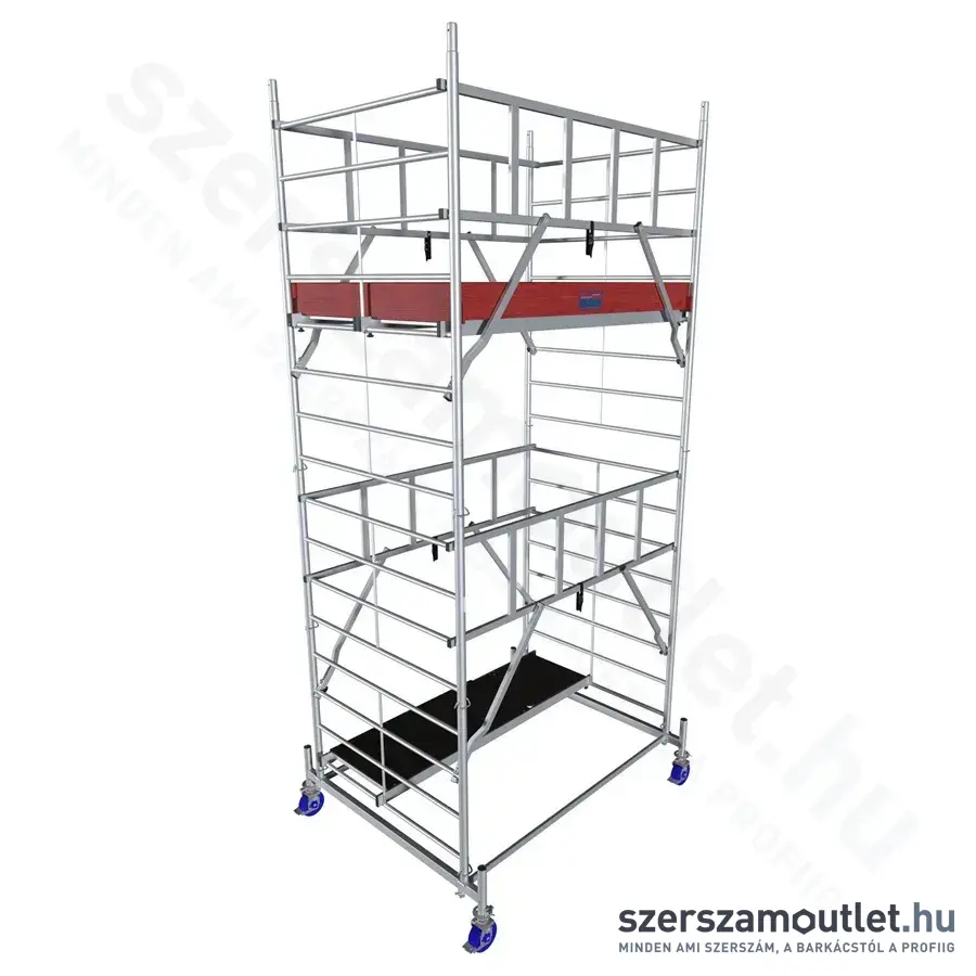 KRAUSE PROTEC XXL Alumínium gurulóállvány (széles kivitel) 5,3m (945129)
