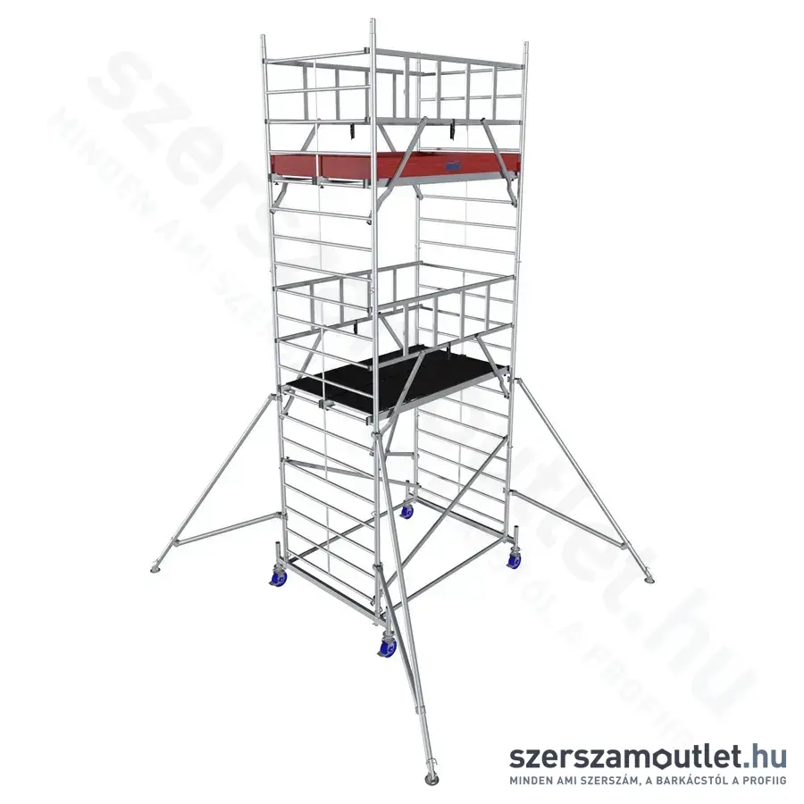 KRAUSE PROTEC XXL Alumínium gurulóállvány (széles kivitel) 6,3m (945136)