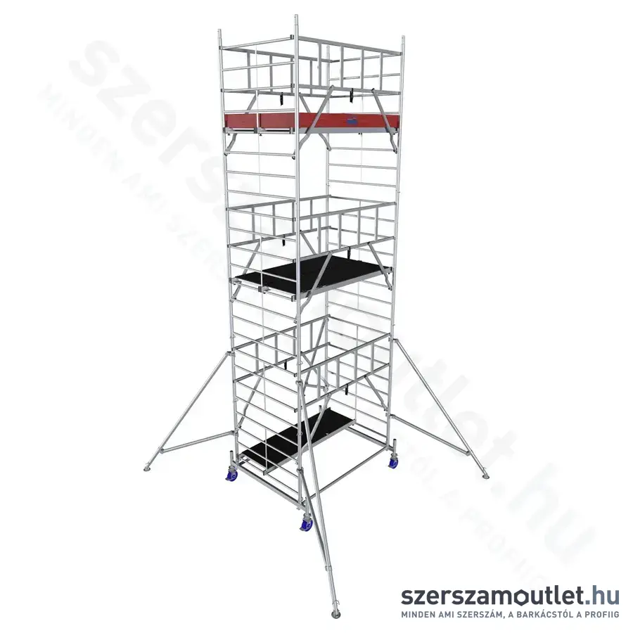 KRAUSE PROTEC XXL Alumínium gurulóállvány (széles kivitel) 7,3m (945143)