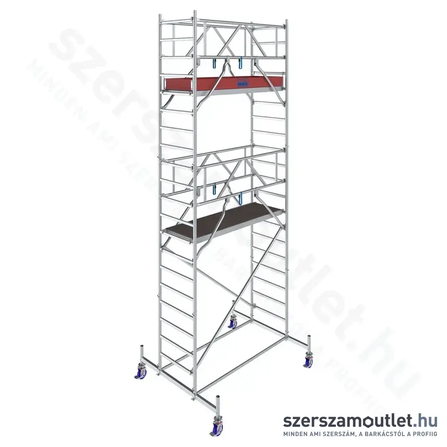 KRAUSE STABILO 10 Alumínium gurulóállvány 2,0m/6,4m (771049)
