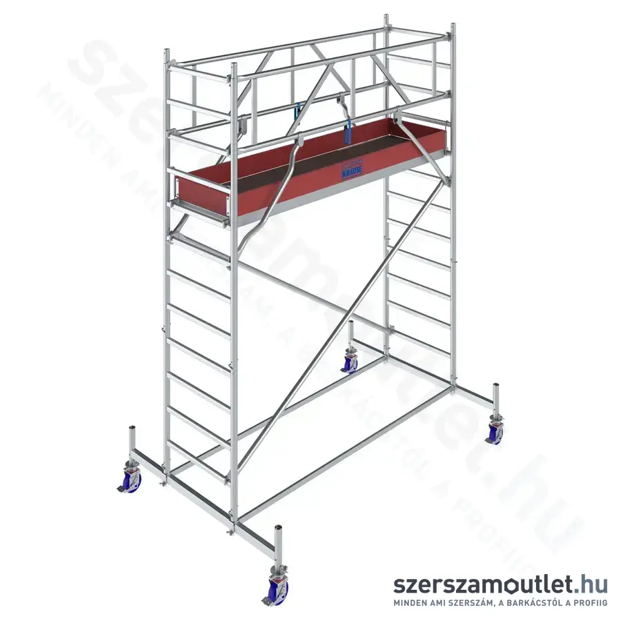 KRAUSE STABILO 10 Alumínium gurulóállvány 2,5m/4,4m (772022)