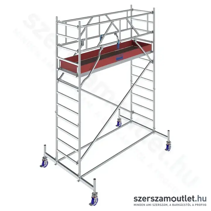 KRAUSE STABILO 10 Alumínium gurulóállvány 2,5m/4,4m (772022)