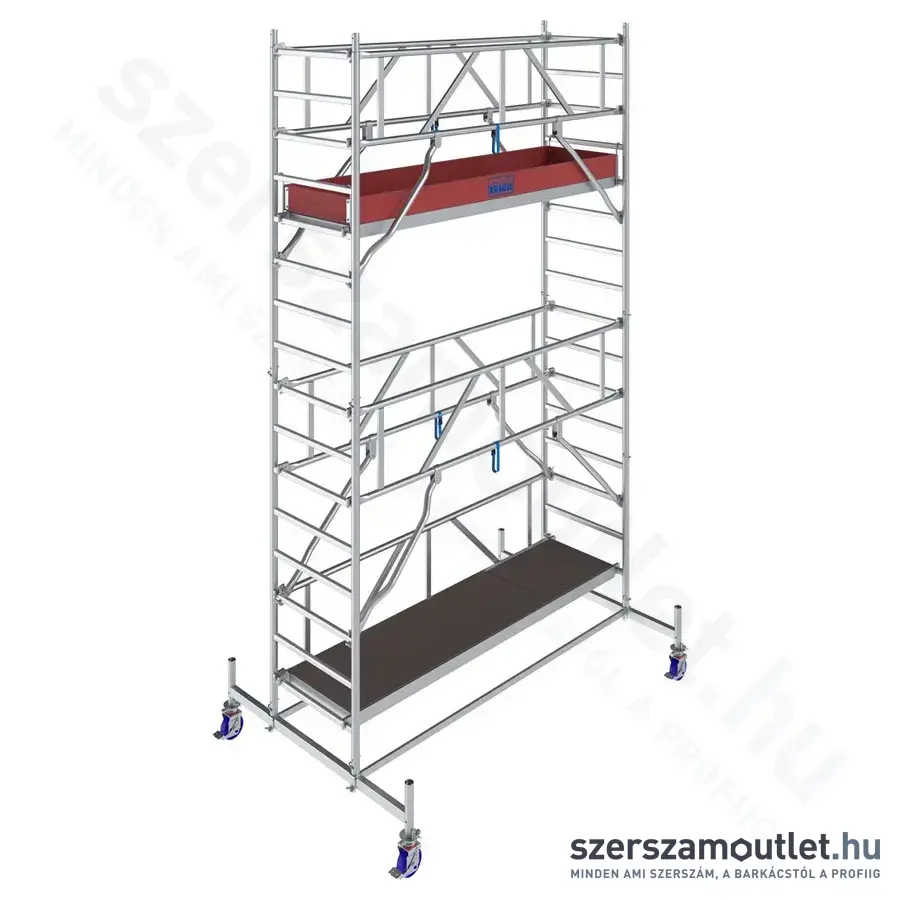 KRAUSE STABILO 10 Alumínium gurulóállvány 2,5m/5,4m (772039)