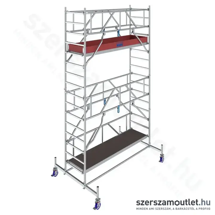 KRAUSE STABILO 10 Alumínium gurulóállvány 2,5m/5,4m (772039)