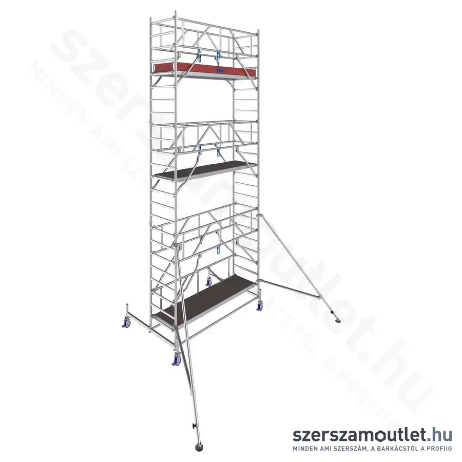 KRAUSE STABILO 10 Alumínium gurulóállvány 2,5m/7,4m (772053)