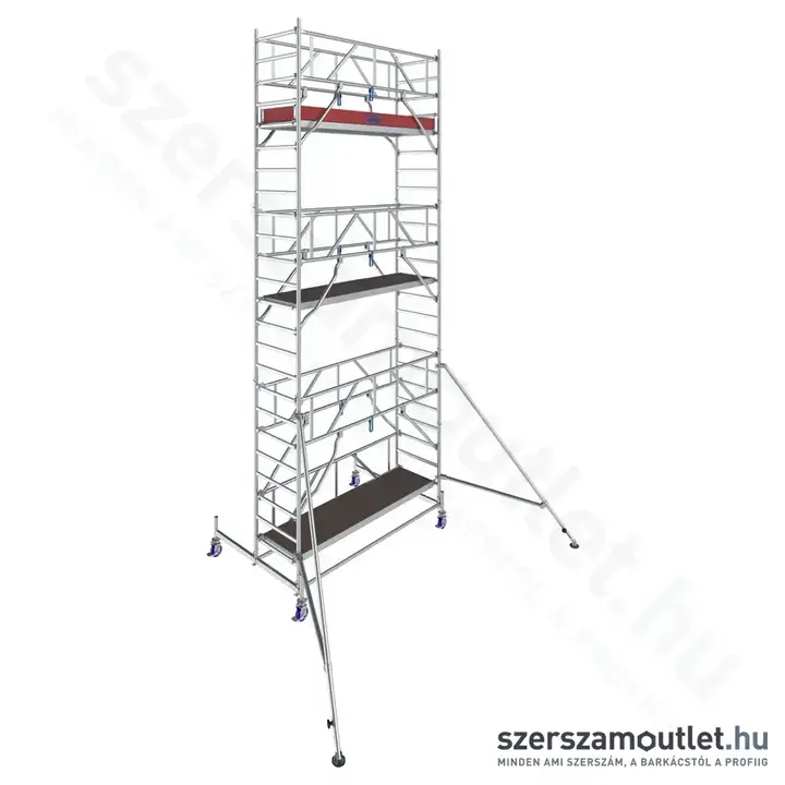 KRAUSE STABILO 10 Alumínium gurulóállvány 2,5m/7,4m (772053)