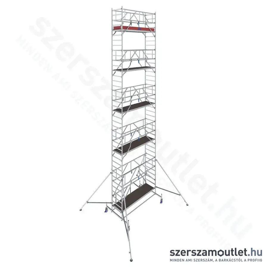 KRAUSE STABILO 10 Alumínium gurulóállvány 2,5m/11,4m (772091)