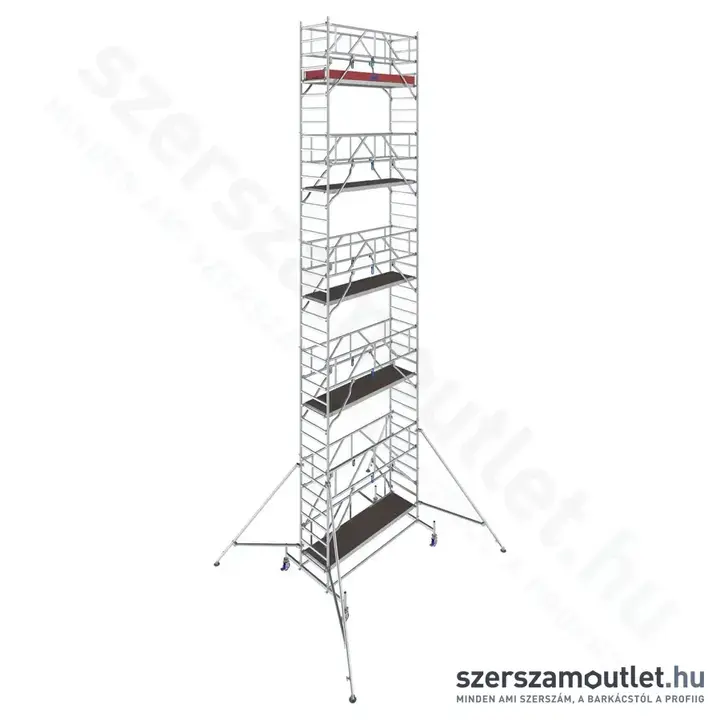 KRAUSE STABILO 10 Alumínium gurulóállvány 2,5m/11,4m (772091)
