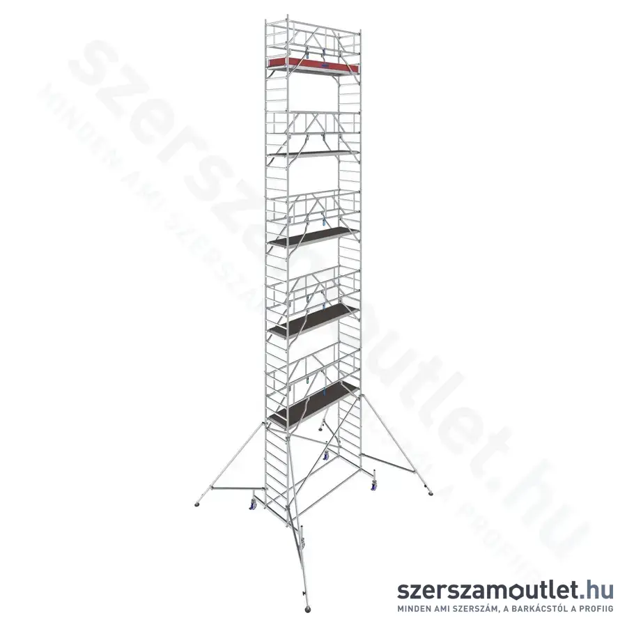 KRAUSE STABILO 10 Alumínium gurulóállvány 2,5m/12,4m (772107)