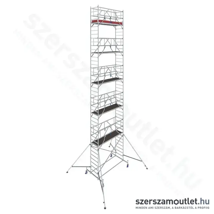 KRAUSE STABILO 10 Alumínium gurulóállvány 2,5m/12,4m (772107)
