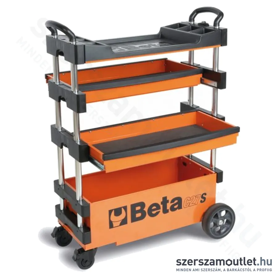 BETA C27S Összecsukható szerszámkocsi külső munkákhoz 990x390x700mm (Narancs) (027000201)