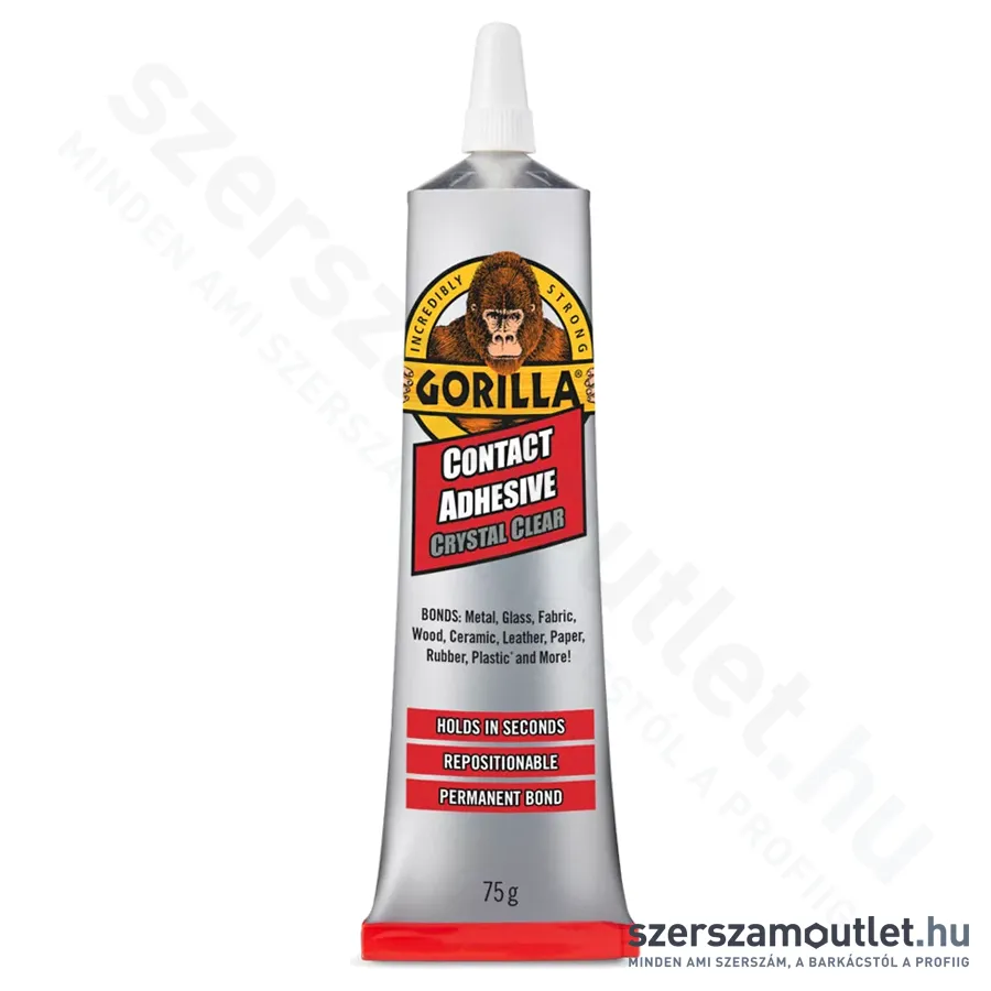 GORILLA CONTACT ADHESIVE CLEAR Kristálytiszta általános kontakt ragasztó 75g (2144000)