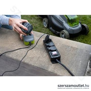 BRENNENSTUHL Bel-és kültéri 3-as elosztó kapcsolóval 2m IP44 (H07RN-F 3G1,5) (Fekete) (1159950013)