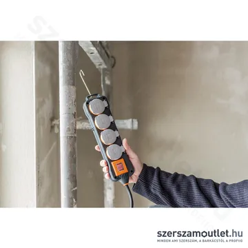 BRENNENSTUHL professionalLINE 4-es elosztó kapcsolóval 5m IP54 (H07RN-F 3G2,5) (Fekete) (9152450100)