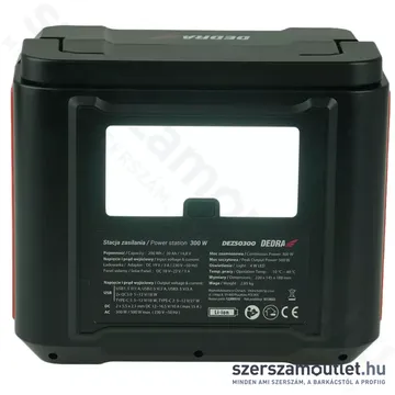 DEDRA Tápállomás 20Ah 14,8V