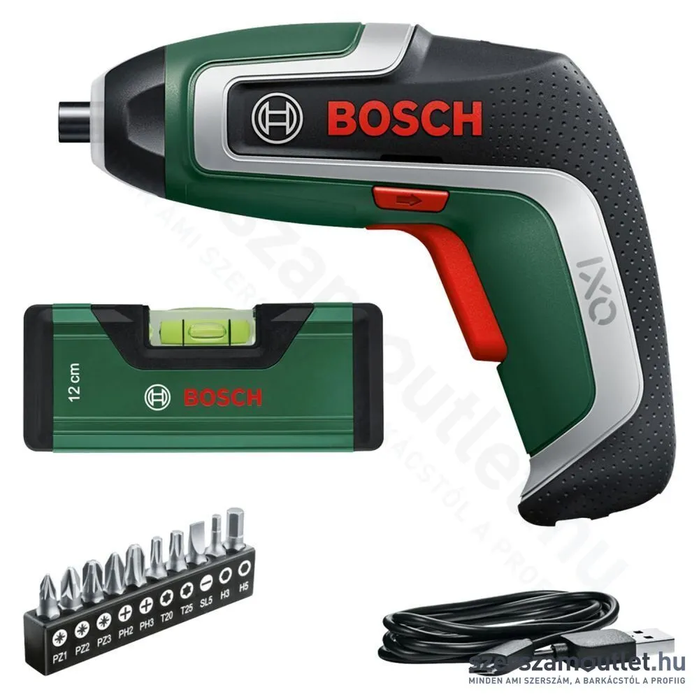 BOSCH IXO 7 Akkus csavarozó + vízmérték (12 cm) (06039E0008)