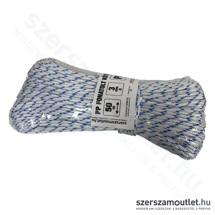 SZERSZÁMOUTLET Fonatolt PP kötél/zsinór (3mm/50m)