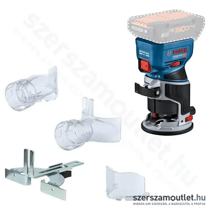 BOSCH GKF 18V-8 Professional Akkus szénkefementes élmaró 1/4", 6-8mm, 18V (Akku és töltő nélkül)