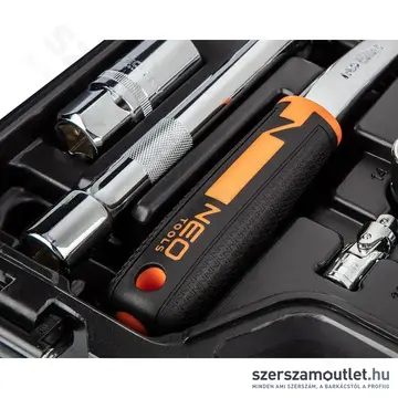 NEO TOOLS Dugókulcs -és szerszámkészlet 1/4"-1/2", 82db-os