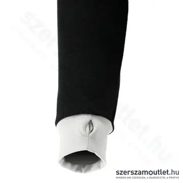 YATO Polár pulóver, kapucnis, cipzáras, XL-es (Fekete/Fehér)