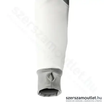 YATO Polár pulóver, kapucnis, cipzáras, XL-es (Fehér/Szürke)