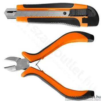 NEO TOOLS Műanyag forrasztó/hegesztő pisztoly készlet 50W/230V + kapocs 200db