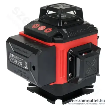 YATO 4D Vonallézer 1/4", zöld, IP52, 520-530nm, 25m (2x2,4Ah/3,7V) + állvány 1m
