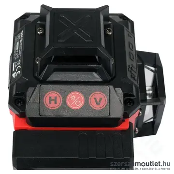 YATO 4D Vonallézer 1/4", zöld, IP52, 520-530nm, 25m (2x2,4Ah/3,7V) + állvány 1m
