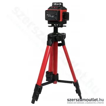 YATO 4D Vonallézer 1/4", zöld, IP52, 520-530nm, 25m (2x2,4Ah/3,7V) + állvány 1m
