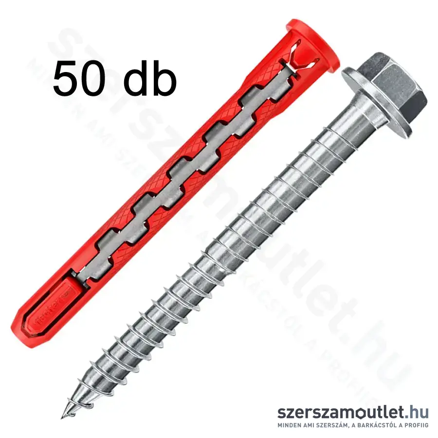 FISCHER HybridPower FUS Hatlapfejű Csavar műanyag dübellel 10x90mm (50db/doboz)