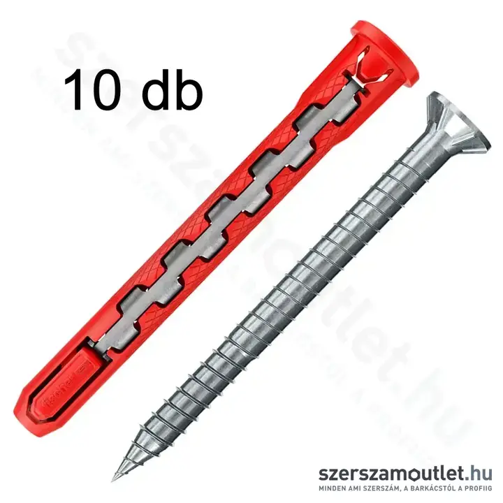 FISCHER HybridPower T Süllyesztett Fejű Csavar műanyag dübellel 10x90mm (10db/doboz)