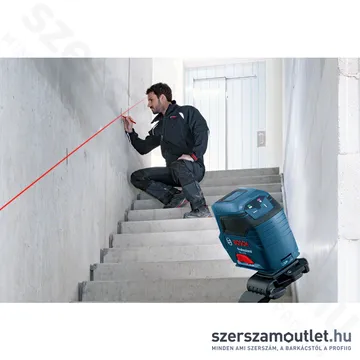 BOSCH GLL 2-10 Kereszvonalas lézer PIROS (2vonal/10m)