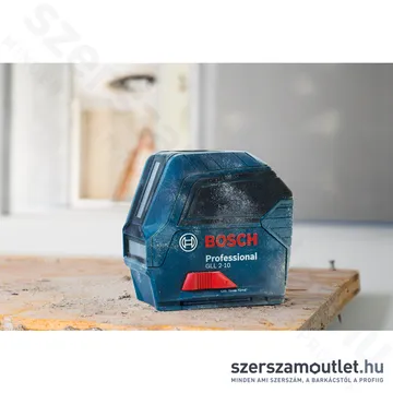 BOSCH GLL 2-10 Kereszvonalas lézer PIROS (2vonal/10m)