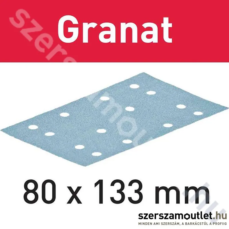 FESTOOL Csiszolócsíkok STF 80x133 P120 GR50 Granat