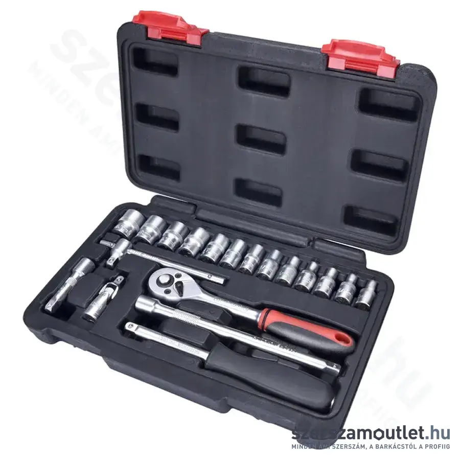EXTOL Dugókulcs készlet 19 részes 1/4" (4-14mm)