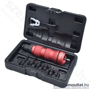 FORTUM Adapter készlet szegecsanyahúzó, fúrógépbe fogható 1/4" (M3-M8)