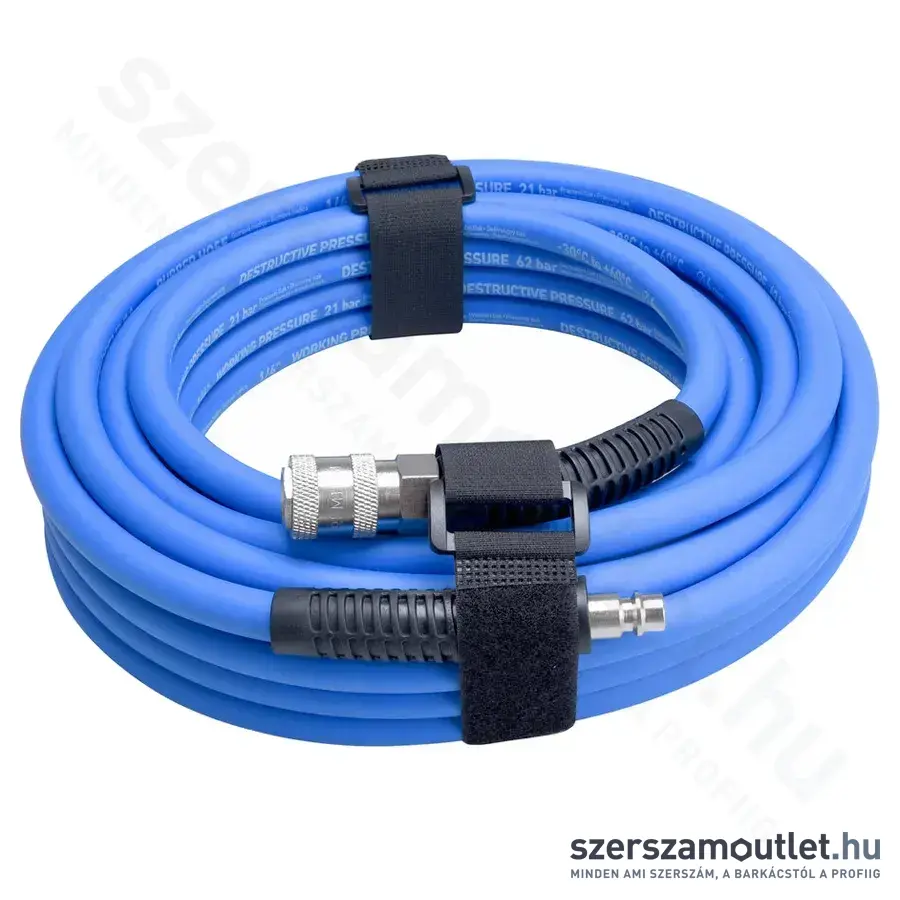 EXTOL Légtömlő egyenes 10m, 1/4"