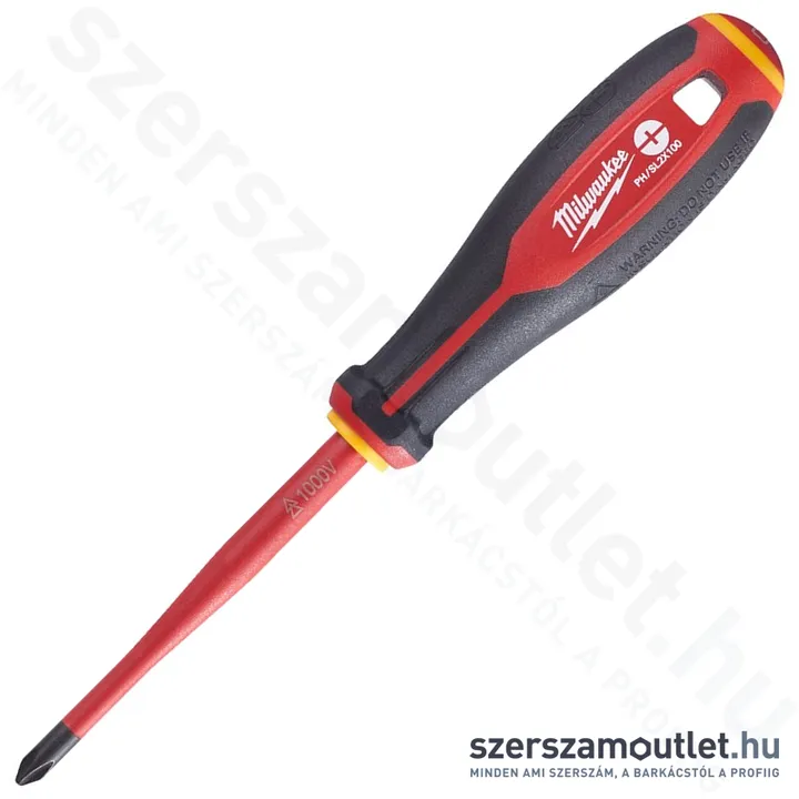 MILWAUKEE VDE szigetelt csavarhúzó szerelvényező PH/SL 2x100mm (4932464056)